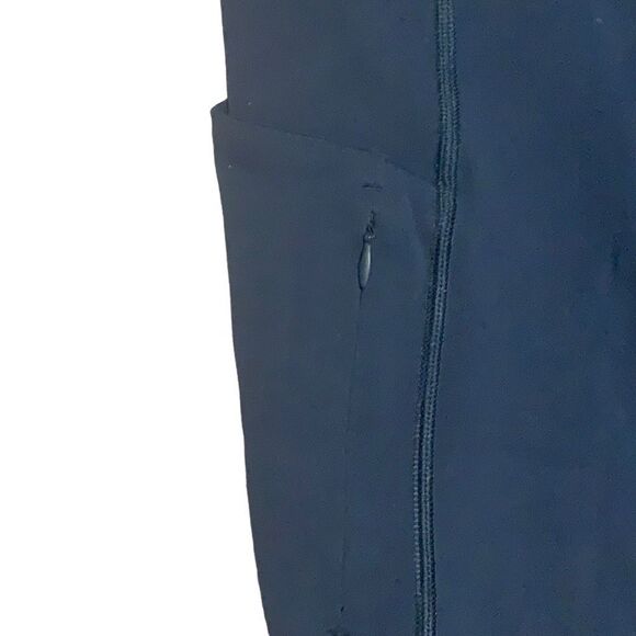 Athleta Blue 7/8 cropped leggings with side zipper pocket Size Medium - Picture 5 of 7